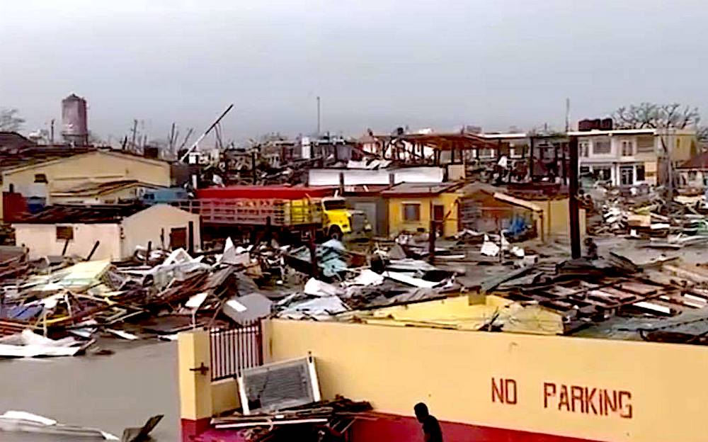 La destrucción provocada por el huracán Melissa en la zona de Black River, centro de la región de Saint Elizabeth, comienza a calibrarse. (Foto: Black River Fire Brigade)