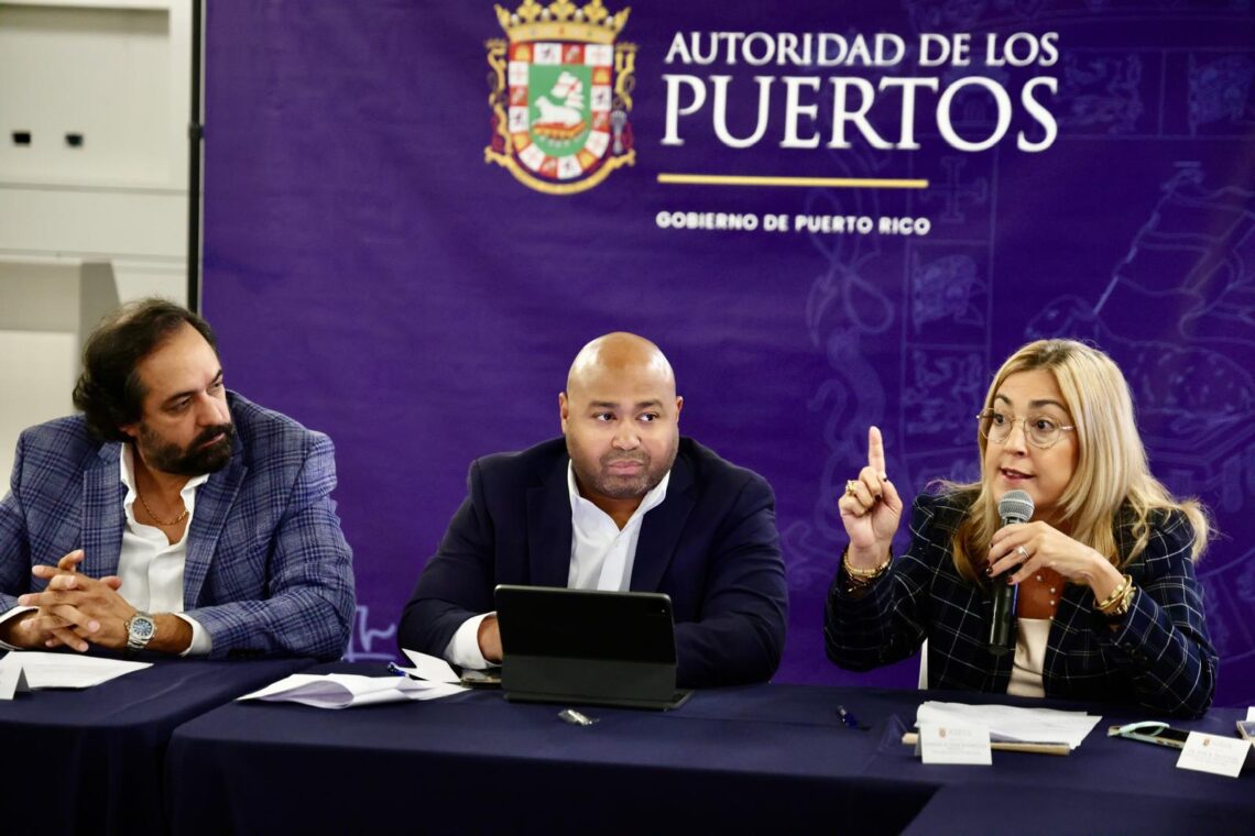 “Mercedita debe ser parte de un plan integral y visionario”, reclamó la alcaldesa Marlese Sifre Rodríguez ante miembros del sector empresarial y el director ejecutivo de la Autoridad de los Puertos, Norberto Negrón Díaz. (Foto suministrada)