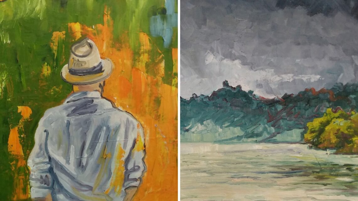 Muestra de arte “ Paisaje Post Pandemia” del artista ponceño José “Joe” Martínez. (Fotos suministradas)