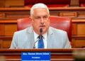 “Nos intimidan los izquierdosos, los comunistas, los socialistas, los diminutos, los maduritos; nadie nos intimida a nosotros”, dijo de forma burlona el presidente del Senado, Thomas Rivera Schatz. (suministrada)