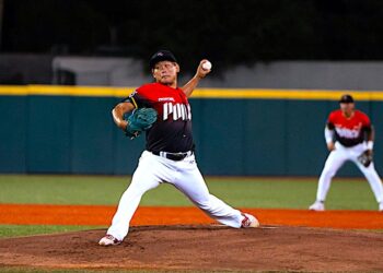 Kazuto Taguchi, de los Leones de Ponce. (Foto: Leones de Ponce LBPRC)