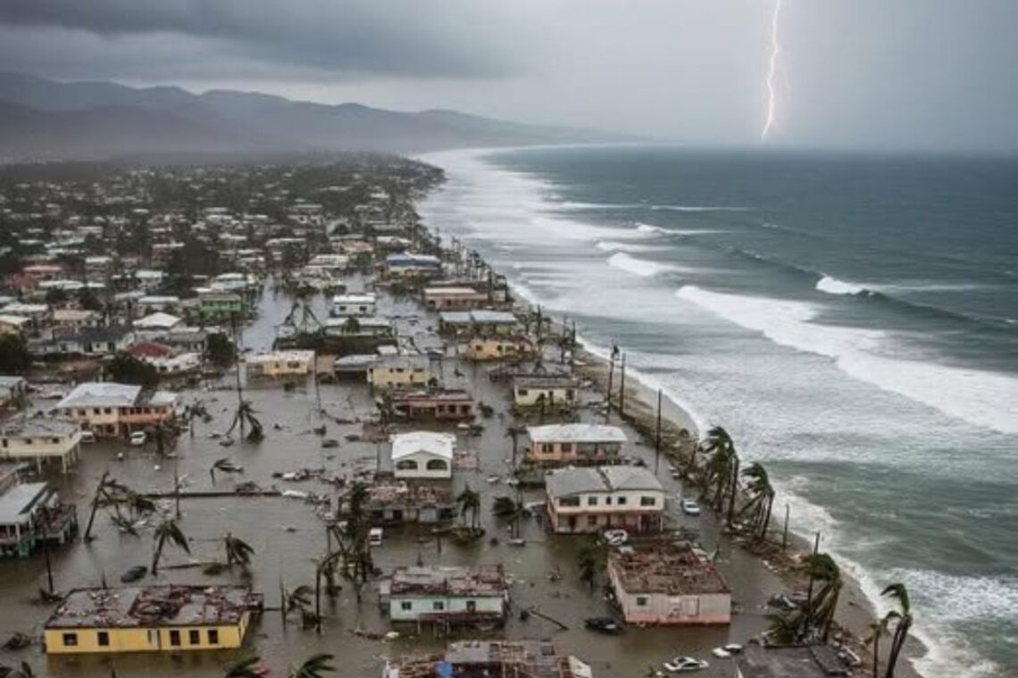 Los pueblos costeros de Montego Bay, Black River y Santa Cruz soportaron la peor parte de la furia del huracán Melissa. (Foto: US National Weather/Facebook)