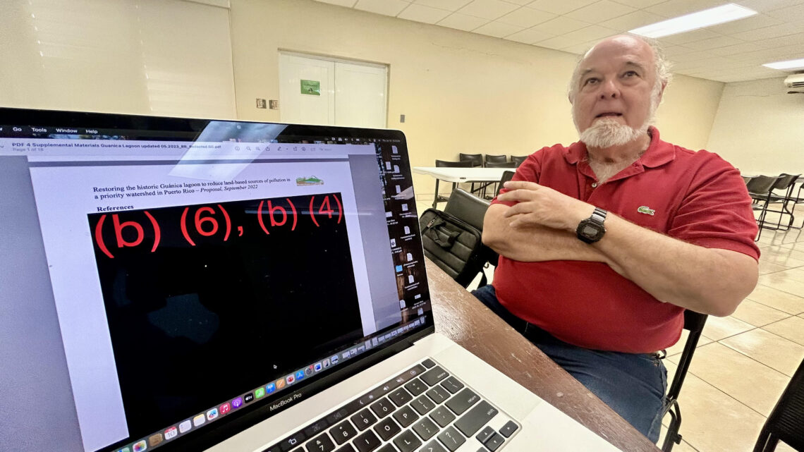“Hasta las referencias científicas fueron tachadas” del documento entregado al Frente Unido Pro-Defensa del Valle de Lajas, denunció Alfredo Vivoni Remus, miembro de su junta directiva. (Foto: Omar Alfonso)
