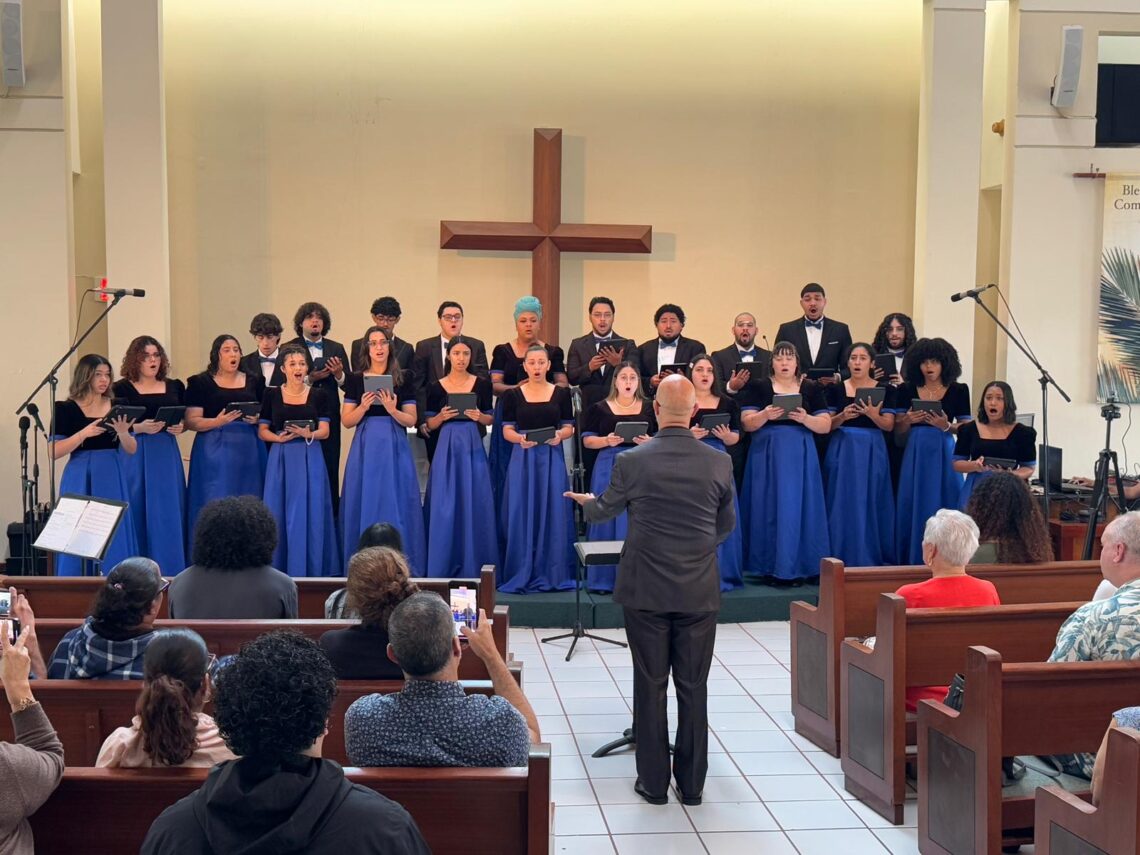 Coro Jaguar de la Universidad de Puerto Rico en Carolina. (Foto suministrada)