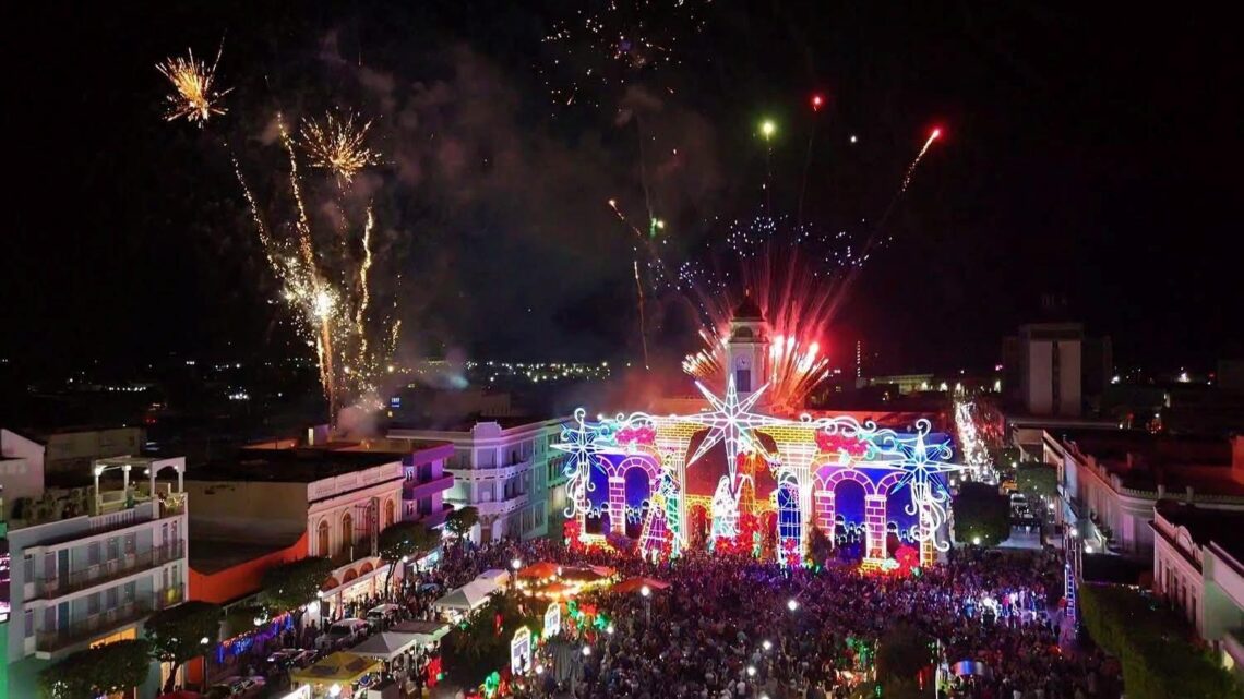 Plaza Cristóbal Colón de Mayagüez (Foto: FB Mun. Mayagüez)