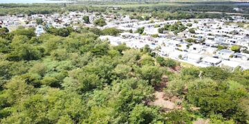 El predio en riesgo colinda con las comunidades Villa Cofresí, Villa Esperanza y La Margarita, y cumple funciones clave en el manejo de agua del río Nigua. (Foto suministrada)