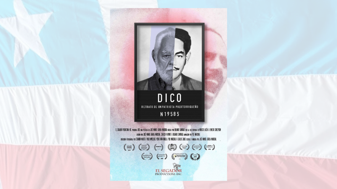 El documental “DICO: retrato de un patriota puertorriqueño” se proyectará en el Cine Solar de Casa Pueblo en Adjuntas este sábado, 25 de abril.