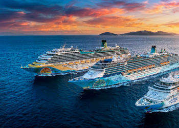 Su próximo transatlántico llegará en diciembre para una parada técnica de cinco días, mientras otra línea ya coordina escalas para el 2027 y 2028. (Foto: Portal Margaritaville)