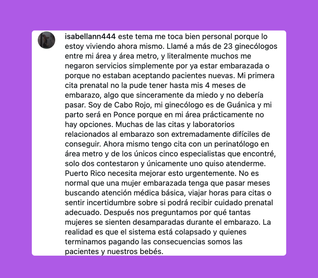 Testimonios lo confirman: embarazadas a la deriva fuera del área metro